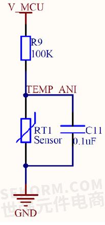 温度检测电路原理图