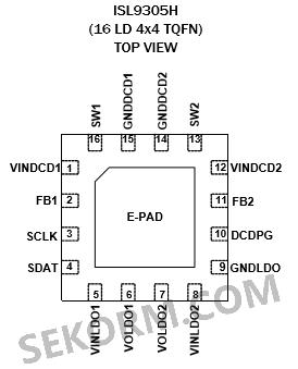 图:isl9305h引脚图
